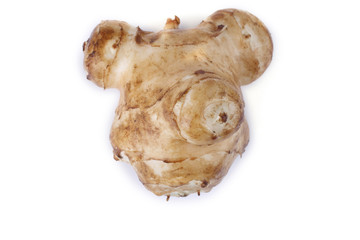 Jerusalem artichoke in a shape of bear head