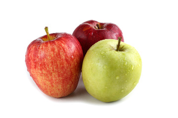 Different color apples