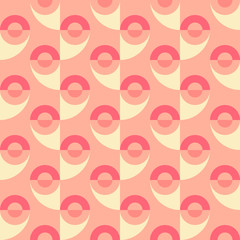 Repeated geometric forms. Abstract vector seamless pattern.