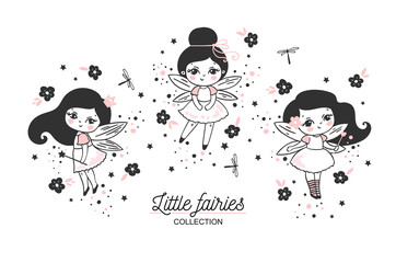 Cute cartoon little fairies collection