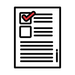 sheet of paper on white background