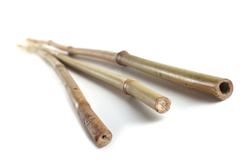 Bamboo sticks isolated on white
