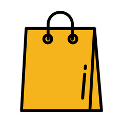 shopping bag on white background
