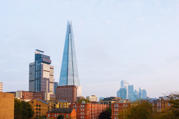 Fototapeta na wymiar Skyline of modern buildings in London City, England, UK