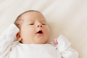 Newborn baby portrait