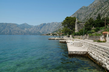 Fototapeta na wymiar Bay of Kotor, Adriatic Sea, Montenegro