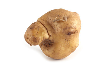 Funny ugly potato