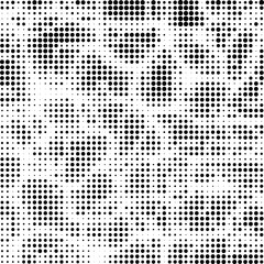 Halftone Pattern. Set of Dots. Dotted Texture on White Background. Overlay Grunge Template. Distress Linear Design. Fade Monochrome Points. Pop Art Backdrop.