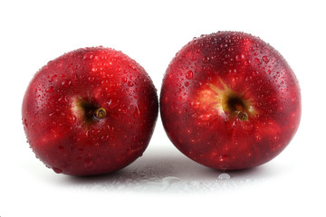 Apples isolated on white