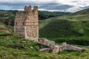 Ruins of the Arab castle of Alcalá de Henares, built in the middle of the 9th century.