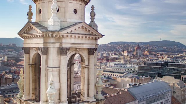 Budapest- Parliament seen from St. Stephen's Basilica
