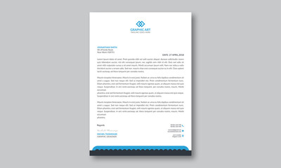 Corporate Letterhead Template Design layout