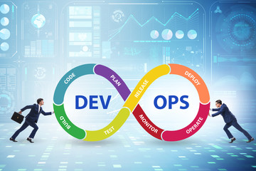 DevOps software development IT concept