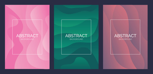 Modern colorful flow poster. Wave Liquid shape background. Art design for your design project.
