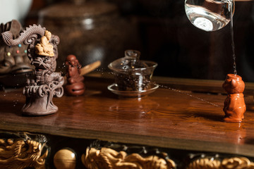 Fototapeta na wymiar chinese tea accessories on the table