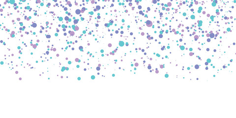 Falling color dots. Fun background. Vector.