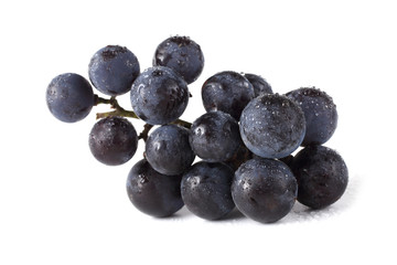 Wine grape isolated on white