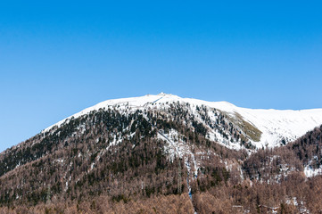 Pontresina, Muottas Muragl, Engadin, Oberengadin, Bergbahn, Aussichtsberg, Schafberg, Punt Muragl, Stazerwald, Alpen, Graub&uuml;nden, Winter, Wintersport, Schweiz