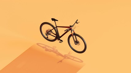 Loopable animation of a bike assembly process. Metal parts combined together. 4K