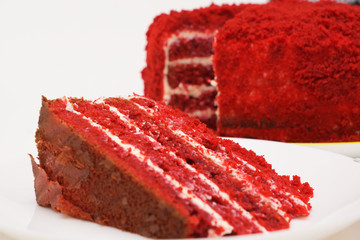 bright red cake called red velvet