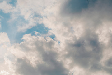 blue sky with clouds