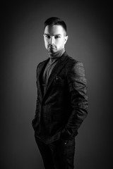 Obraz premium Studio portrait of a man