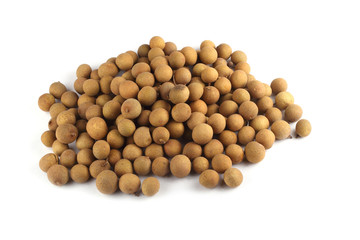 Longan isolated on white