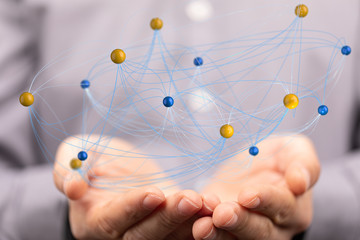 Concept of teamwork and partnership