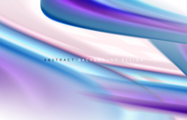 Abstract background - fluid color gradient waves, with dynamic motion line effect. Vector Illustration For Wallpaper, Banner, Background, Card, Book Illustration, landing page