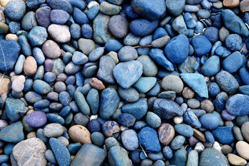 stone background. pebbles on the beach
