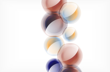 Abstract background - glass shiny transprent hexagon shapes overlapping eath other. Vector Illustration For Wallpaper, Banner, Background, Card, Book Illustration, landing page