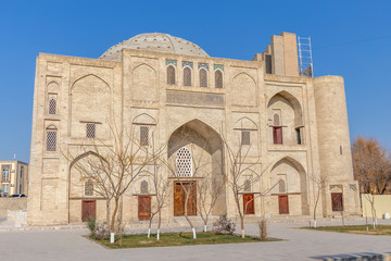 Fototapeta na wymiar Khanaka of Nadir divan-begi. Labi Hovuz architectural complex, Bukhara city, Uzbekistan