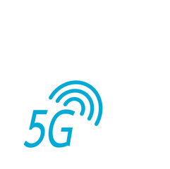 5G cloud technology broadband smart icon. Flat illustration of 5G cloud technology vector icon for web design