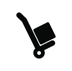 dolly icon on white background