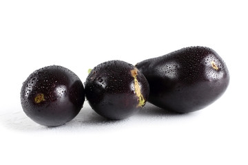 Eggplants isolated on white