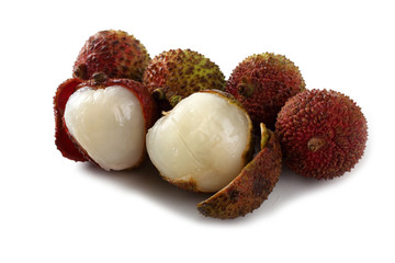 Lychee isolated on white