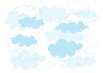 abstract background of cloud in blue sky,vector illustrations