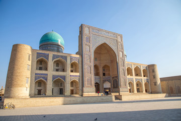 Fototapeta na wymiar Mir-i Arab madrasa, POI Kalyan architectural complex, Bukhara city, Uzbekistan