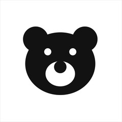 Panda head logo, Panda head logo design vector illustration, panda head logo design template vector image