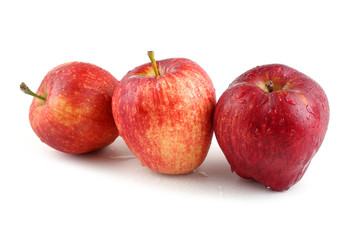 Apples isolated on white