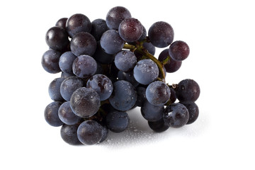 Wine grape isolated on white