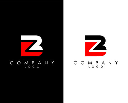 BZ, ZB Initial Letters abstract company Logo Design vector