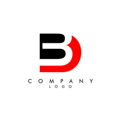 Letters db, bd Company design icon vector