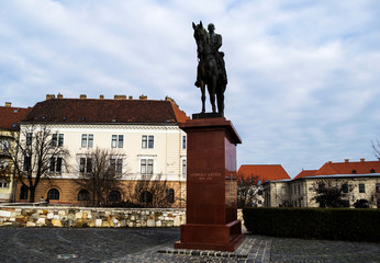 Fototapeta na wymiar Statue of Artur Gorgei, Hungarian military leader