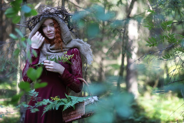 Fortune-teller conducts a ritual