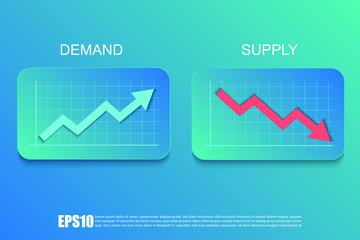 Supply and demand graph concept