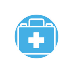 medicine drug kit block style icon