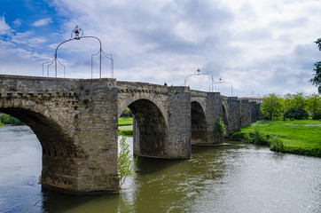Fototapeta premium Old Bridge of Carcassonne, Languedoc, France