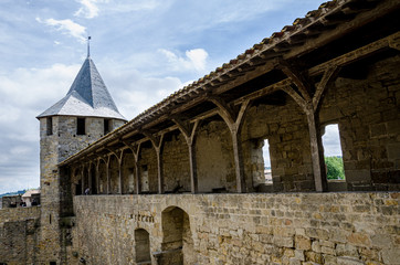 Obraz premium Medieval Fortress of Carcassonne, France