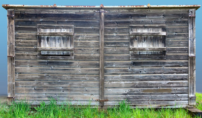 Wooden hut for railroad workers